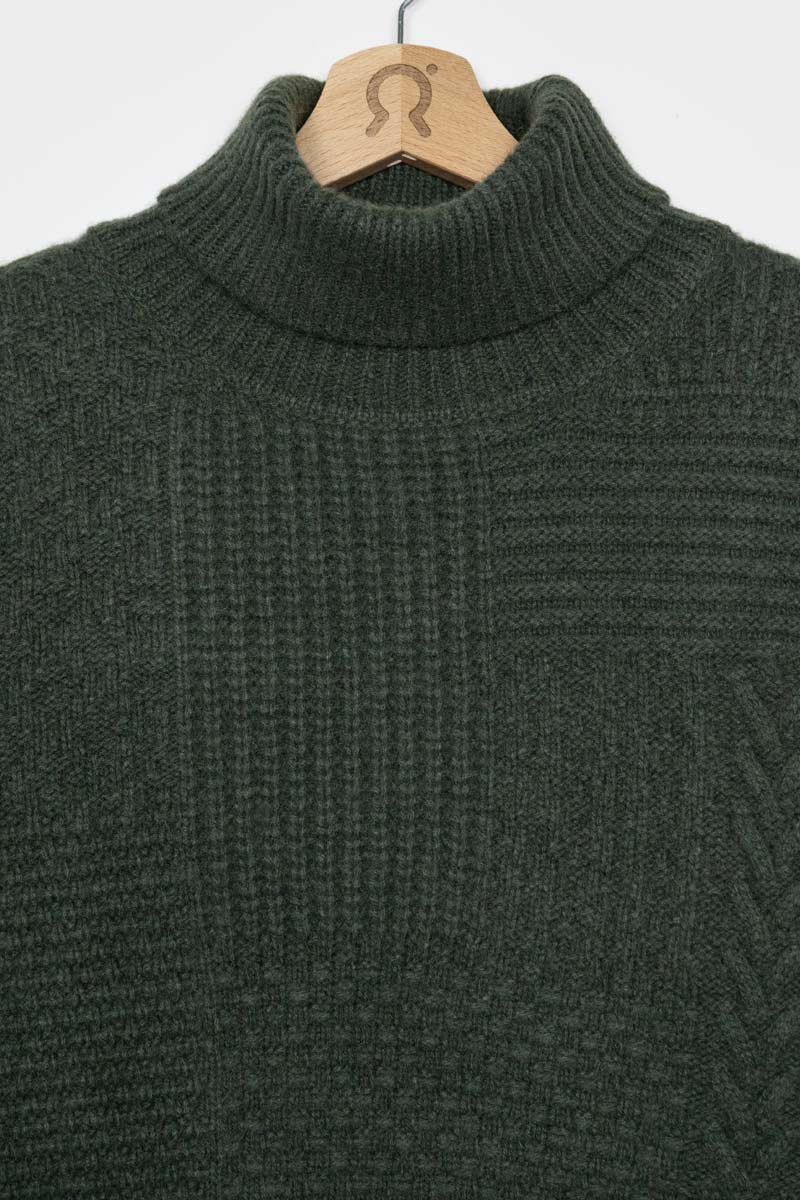 Verde Foresta | Maglia Uomo Cashmere Rigenerato Bartolomeo