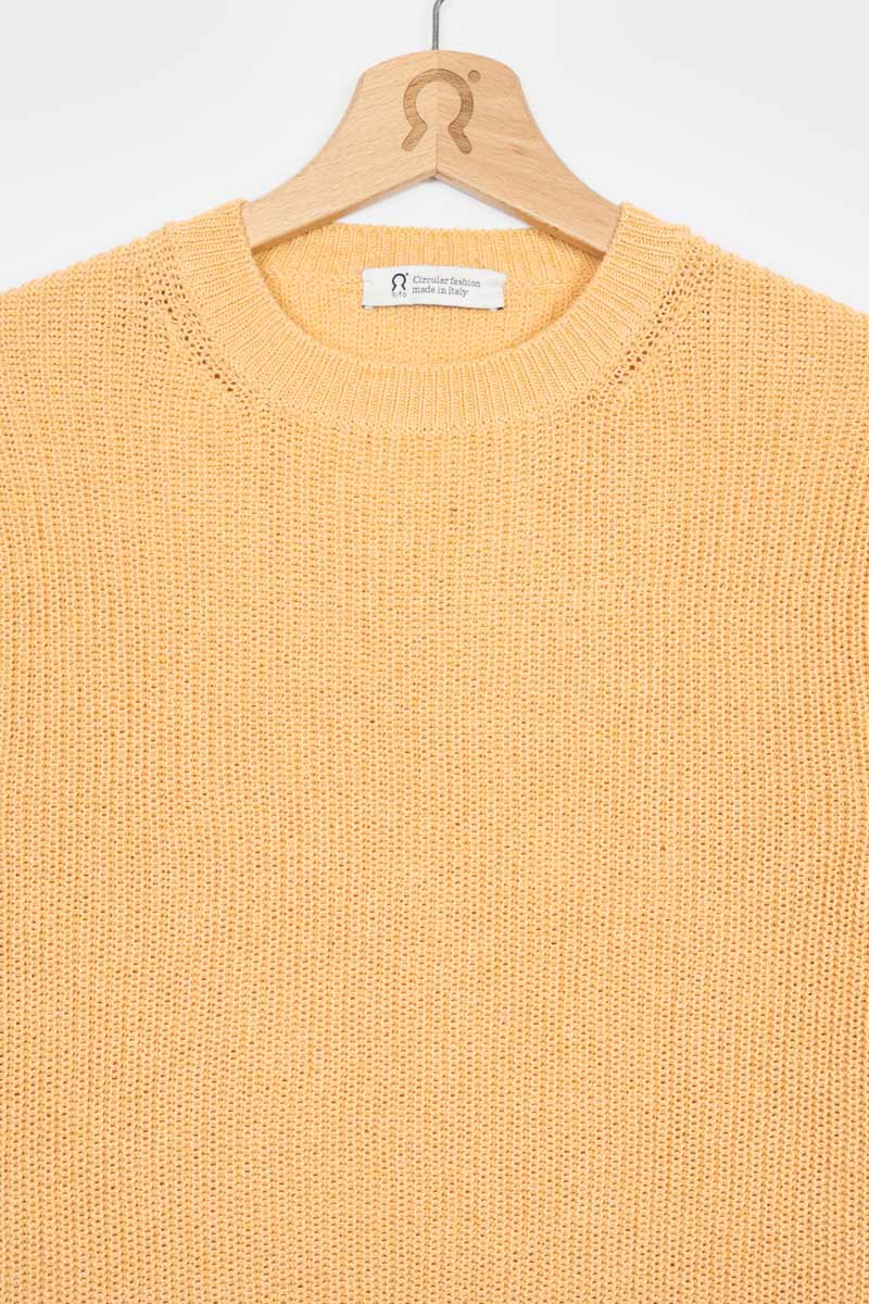 Arancio Papaya | Maglia Uomo Cotone Rigenerato Luca