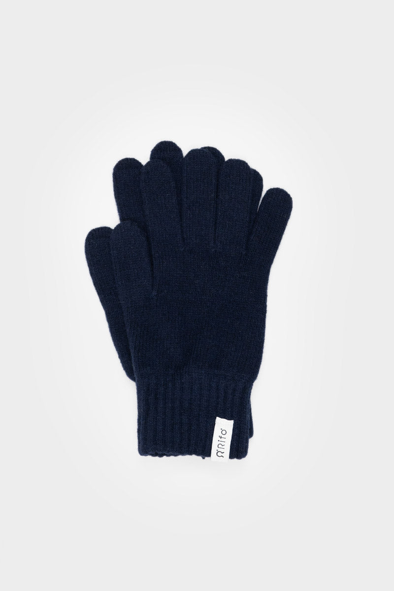 Blu Mora | Guanti Cashmere Rigenerato Uomo