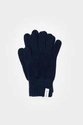 Herren Handschuhe recycelter Kaschmirwolle blau Pier Paolo