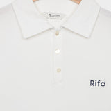 Bianco Latte | Maglia Polo Uomo Cotone Rigenerato Riccardo