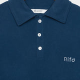 Blu Balena | Maglia Polo Uomo Cotone Rigenerato Riccardo