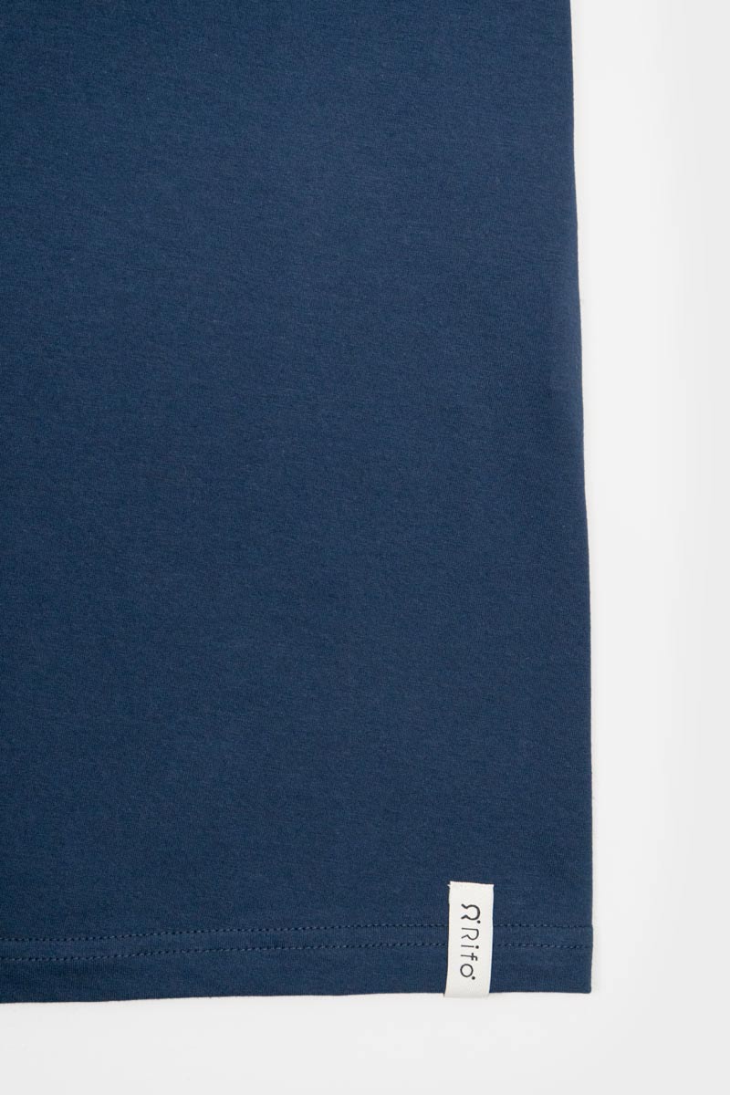 Blu Balena | tshirt cotone organico e cotone rigenerato uomo