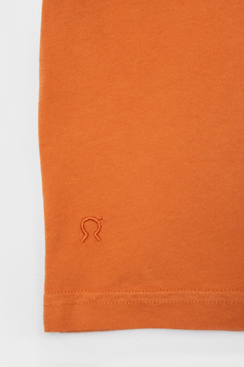 Arancio Argilla | tshirt cotone organico e cotone rigenerato uomo