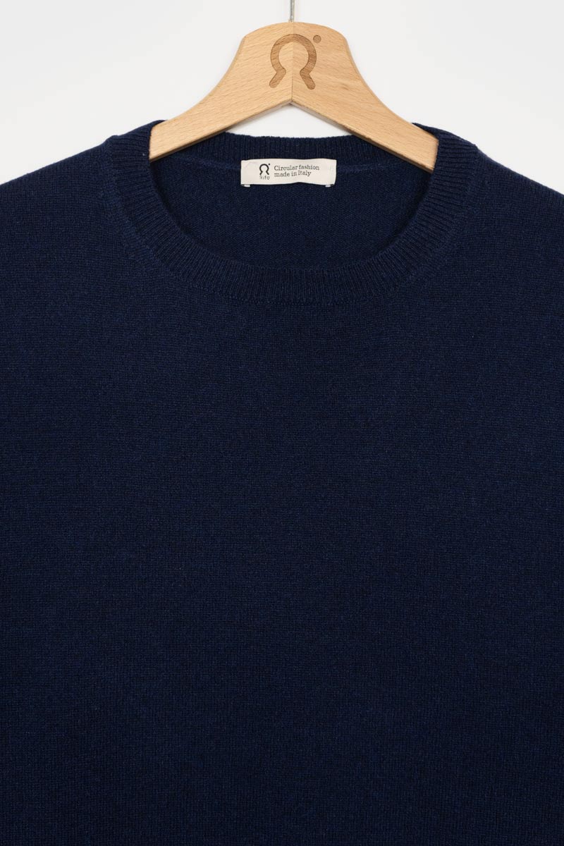 Blu Mora | Maglia Uomo Light Cashmere Rigenerato Alessio