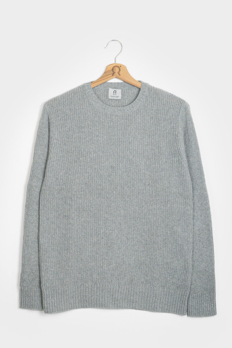 Grigio Calce | Maglia Uomo Cashmere Rigenerato Carlo