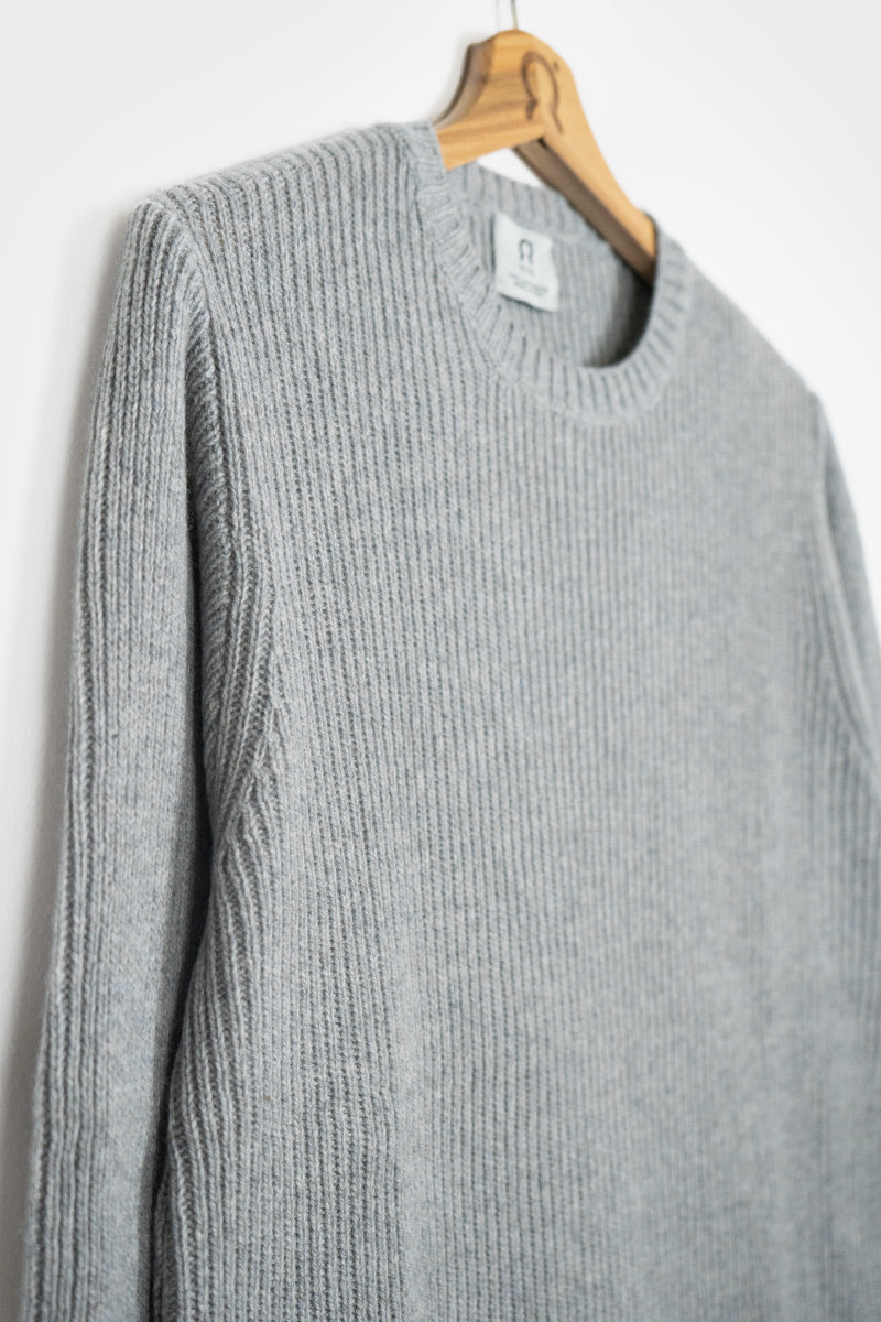 Grigio Calce | Maglia Uomo Cashmere Rigenerato Carlo