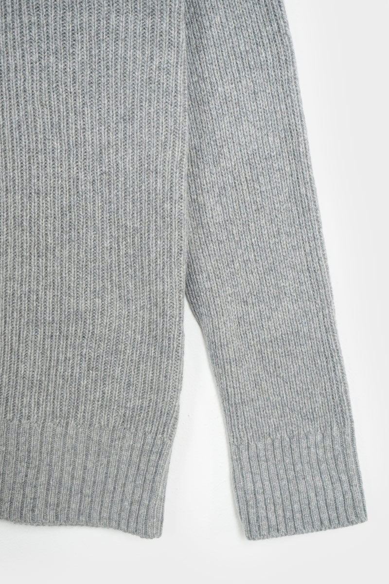 Grigio Calce | Maglia Uomo Cashmere Rigenerato Carlo