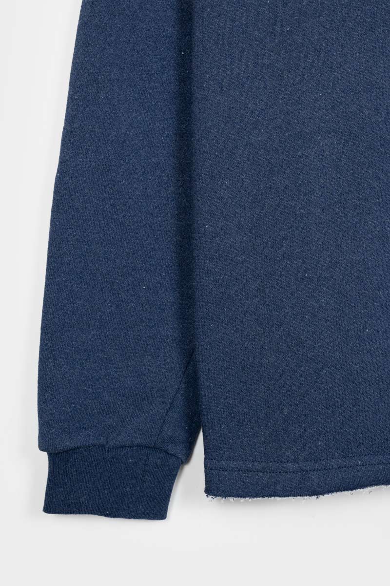 Blu Baltico | Felpa Uomo Cotone Jeans Rigenerato Rafael