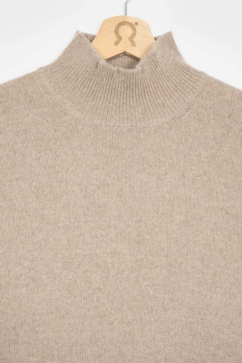 Beige Sabbia | Maglia Uomo Cashmere Rigenerato Clemente