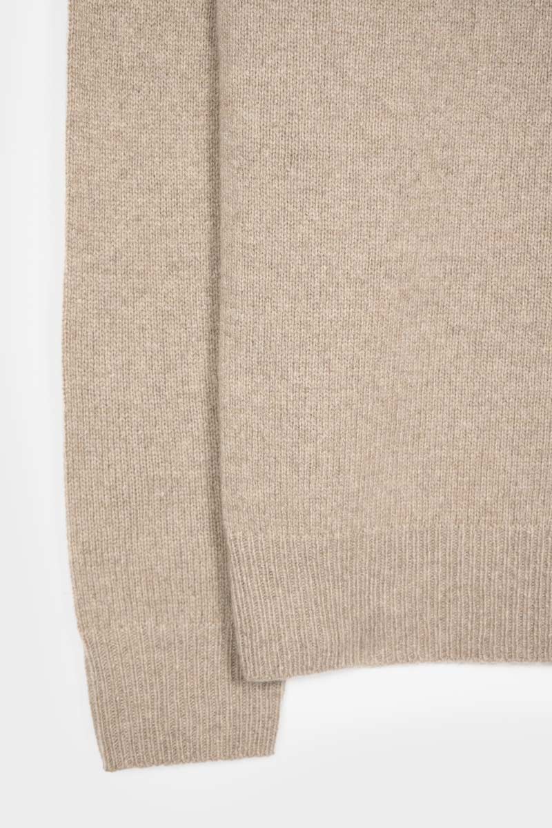 Beige Sabbia | Maglia Uomo Cashmere Rigenerato Clemente