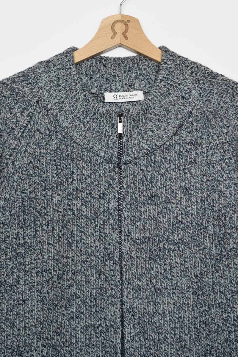 Chanteclaire Grigio Grafite | Cardigan Uomo Cashmere Rigenerato Ippolito