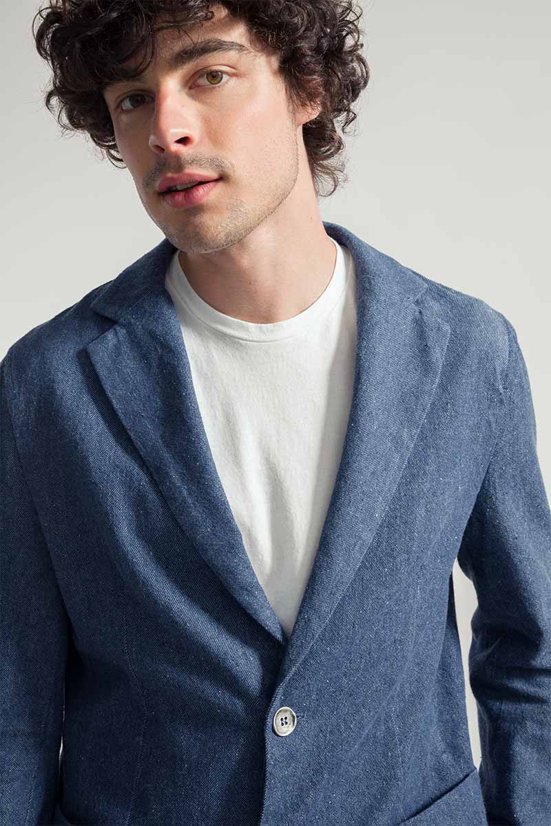 Denim | Blazer uomo jeans rigenerato