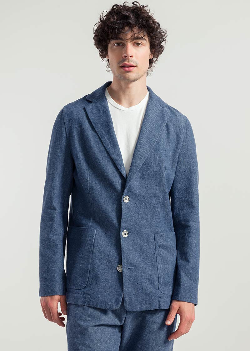 Denim | Blazer uomo jeans rigenerato