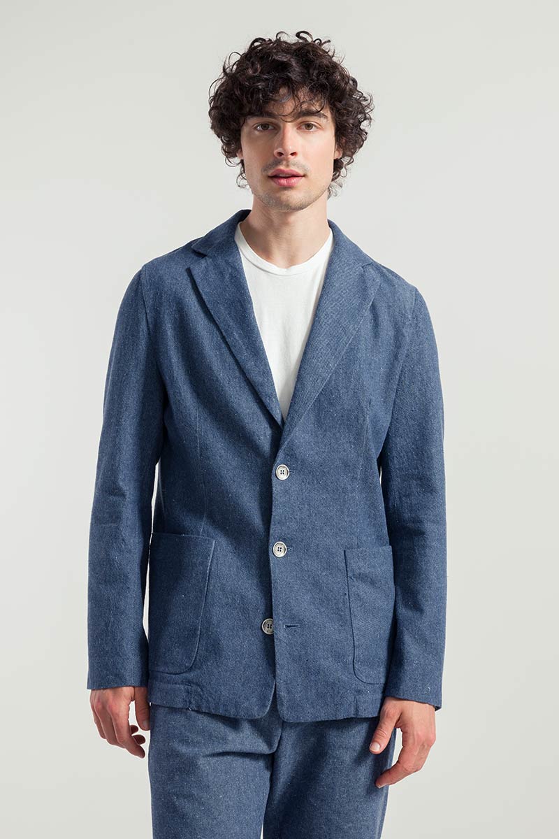 Denim | Blazer uomo jeans rigenerato