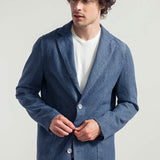 Denim | Blazer uomo jeans rigenerato