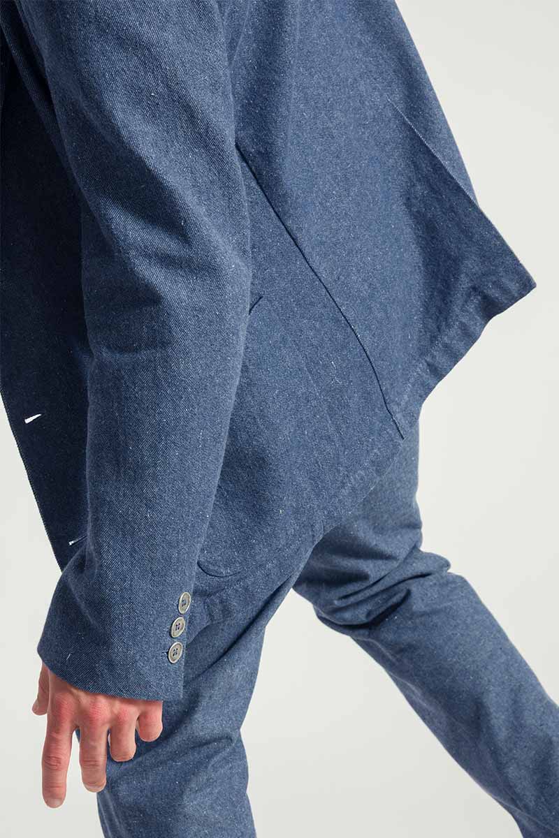 Denim | Blazer uomo jeans rigenerato