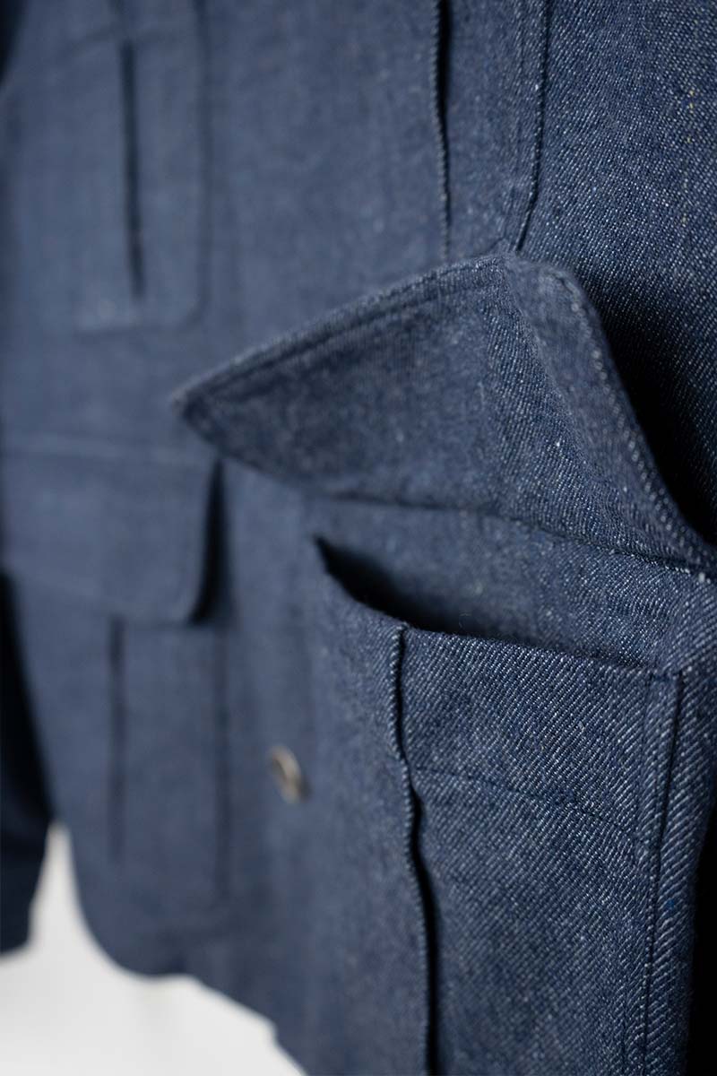 Denim | Giacca workwear vintage jeans rigenerato