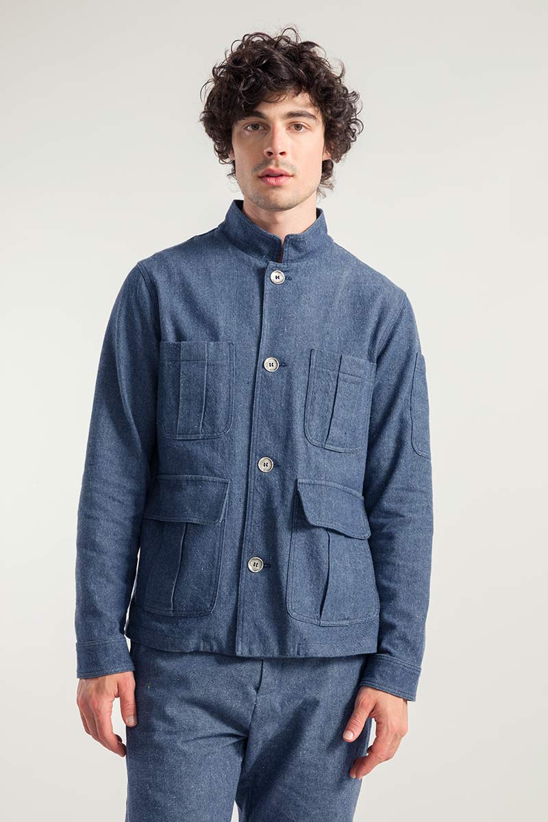 Denim | Giacca workwear vintage jeans rigenerato