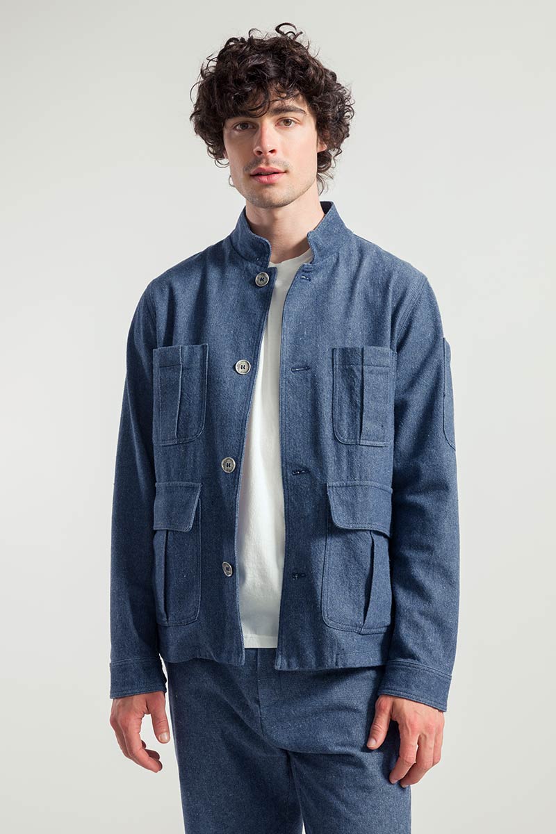 Denim | Giacca workwear vintage jeans rigenerato