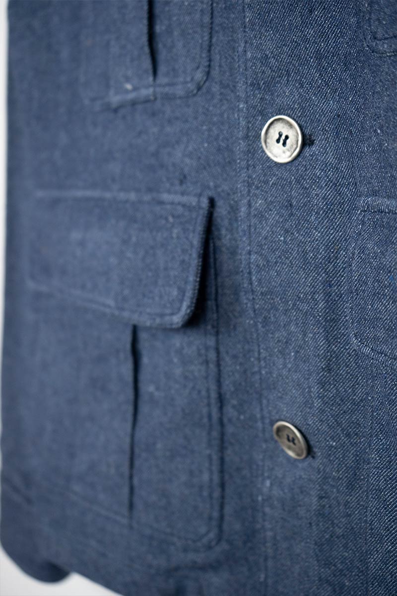 Denim | Giacca workwear vintage jeans rigenerato