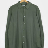 Verde Olivo | Camicia Jersey Cotone Rigenerato