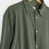 Verde Olivo | Camicia Jersey Cotone Rigenerato