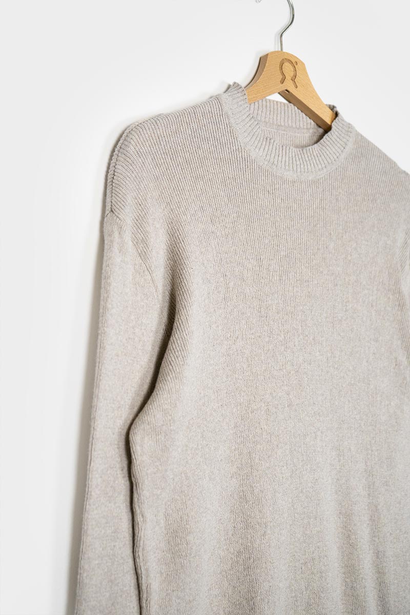 Beige Avena | Maglia Uomo Cotone Rigenerato Orlando