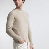 Beige Avena | Maglia Uomo Cotone Rigenerato Orlando