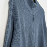 Blu Atlantico | Cardigan zip uomo cotone rigenerato