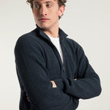 Mar Nero | Cardigan zip uomo cotone rigenerato