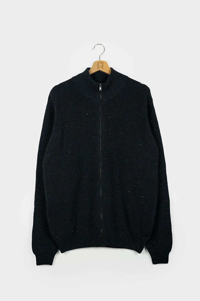 Mar Nero | Cardigan zip uomo cotone rigenerato