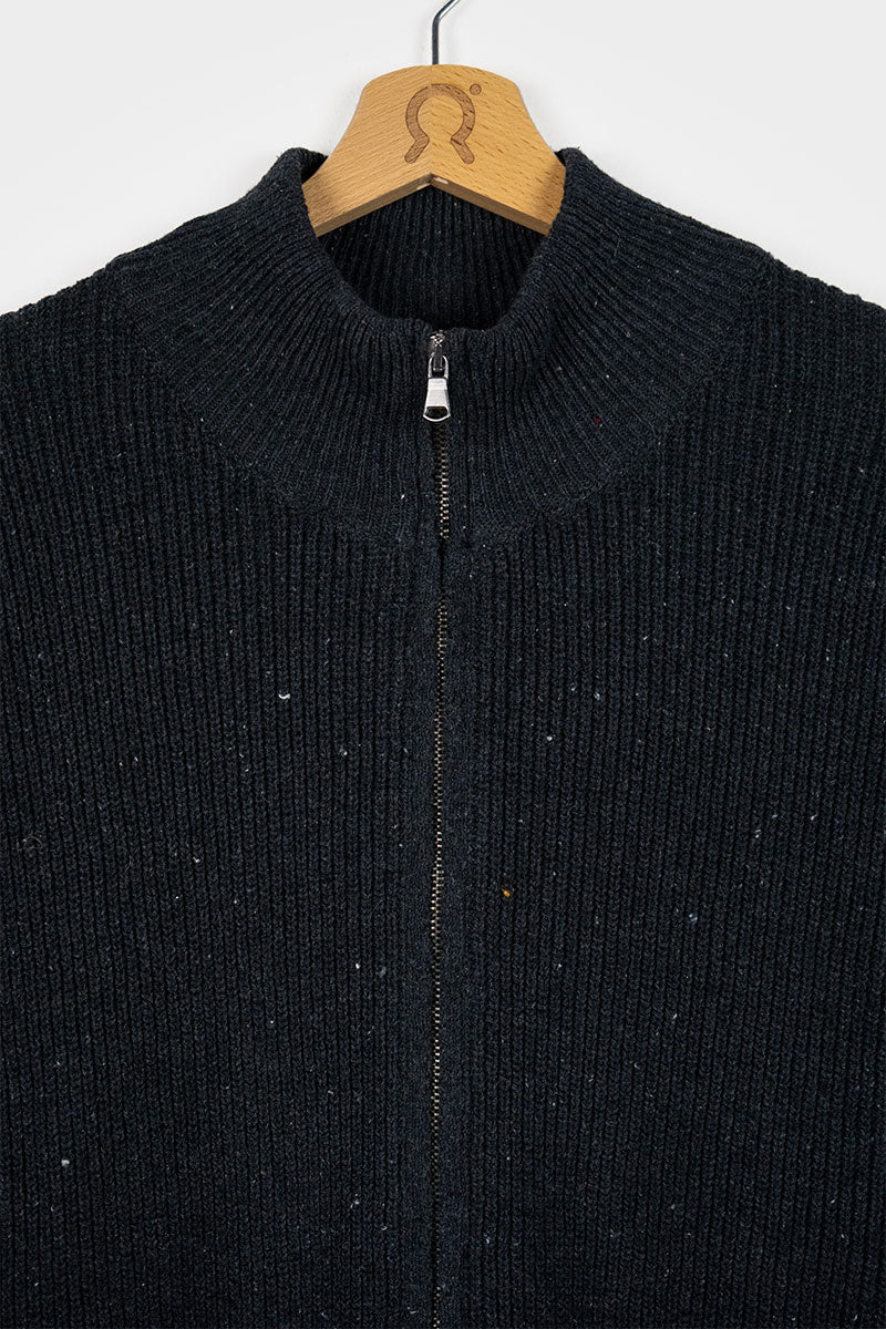 Mar Nero | Cardigan zip uomo cotone rigenerato