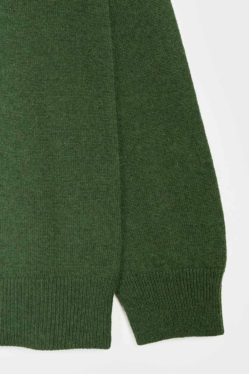 Verde Bietola | Maglia ciclista uomo cashmere rigenerato