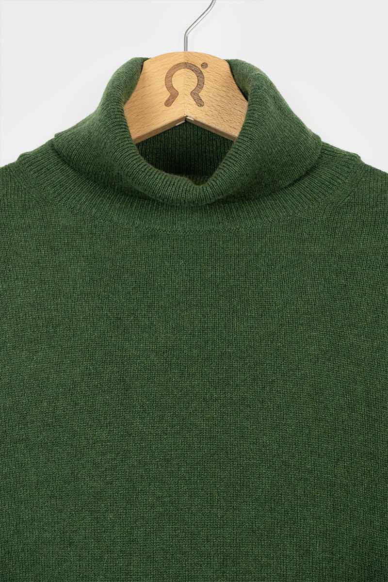 Verde Bietola | Maglia ciclista uomo cashmere rigenerato