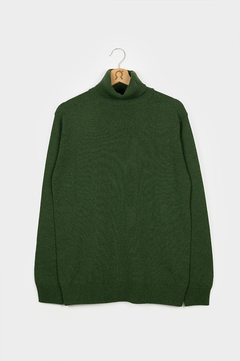 Verde Bietola | Maglia ciclista uomo cashmere rigenerato