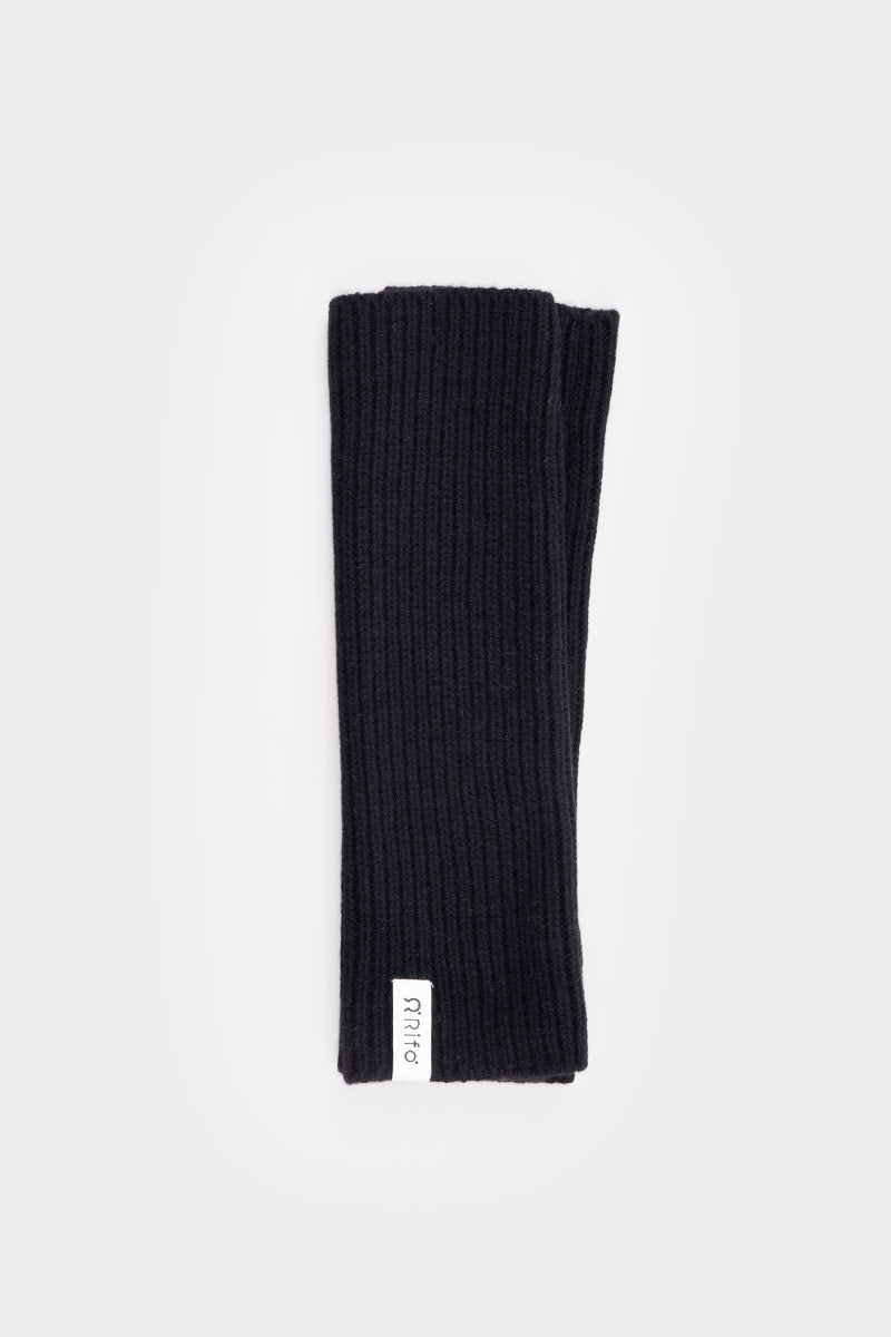 Manicotti Unisex Cashmere Rigenerato Ingrid Grigio Nero