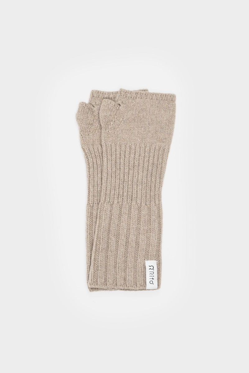 Manicotti Guanti Donna Cashmere Tamara Beige - Moda Sostenibile Rifò