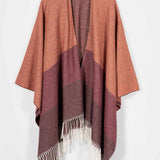 Mantella Poncho Donna Cotone Rigenerato Mila - Rifò Lab Moda circolare made in Italy 