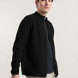 Nero Ardesia | Cardigan Uomo Cashmere Rigenerato Ippolito