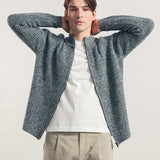 Chanteclaire Grigio Grafite | Cardigan Uomo Cashmere Rigenerato Ippolito