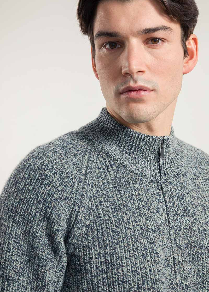 Chanteclaire Grigio Grafite | Cardigan Uomo Cashmere Rigenerato Ippolito