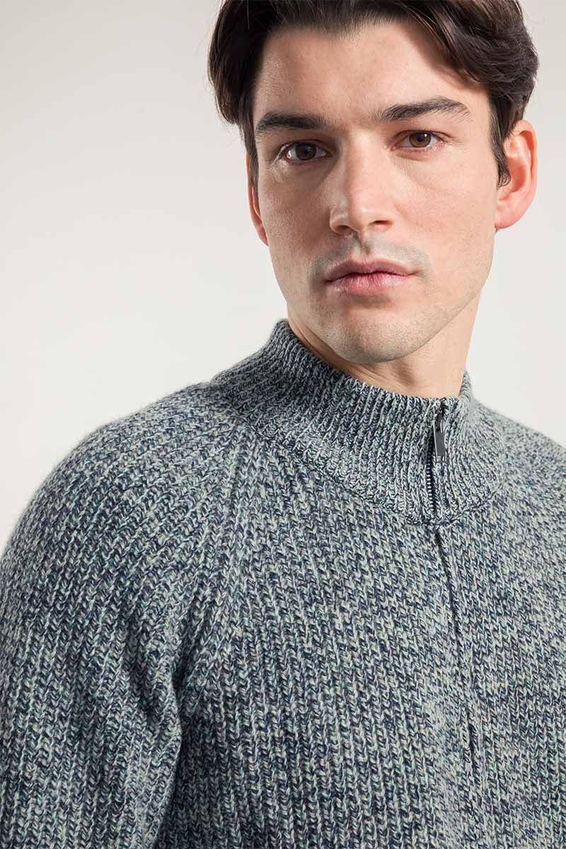 Chanteclaire Grigio Grafite | Cardigan Uomo Cashmere Rigenerato Ippolito