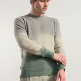 Grigio-Verde | Maglia Uomo Cashmere Rigenerato Folco