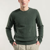 Verde Foresta | Maglia Uomo Cashmere Rigenerato Romeo