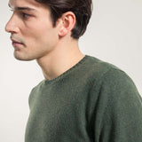 Verde Foresta | Maglia Uomo Cashmere Rigenerato Romeo