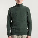 Verde Foresta | Maglia Uomo Cashmere Rigenerato Bartolomeo