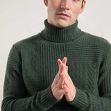 Verde Foresta | Maglia Uomo Cashmere Rigenerato Bartolomeo