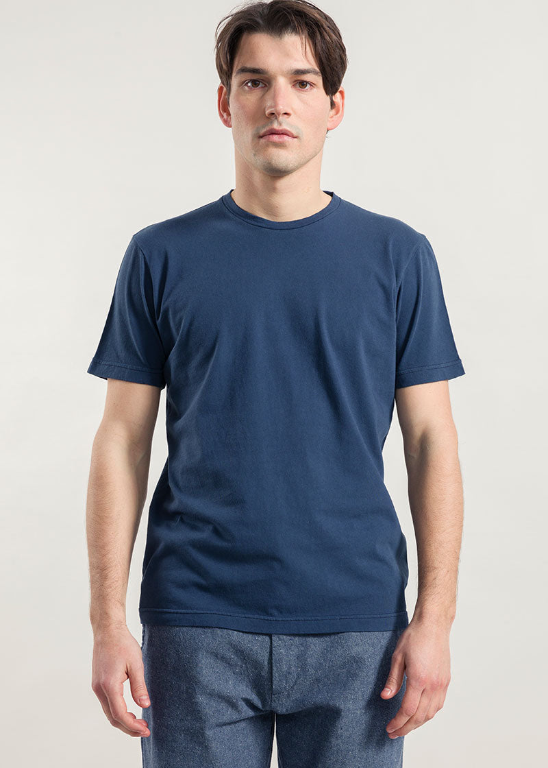 Blu Balena | tshirt cotone organico e cotone rigenerato uomo