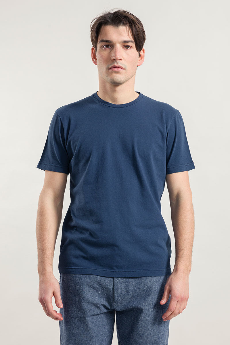 Blu Balena | tshirt cotone organico e cotone rigenerato uomo